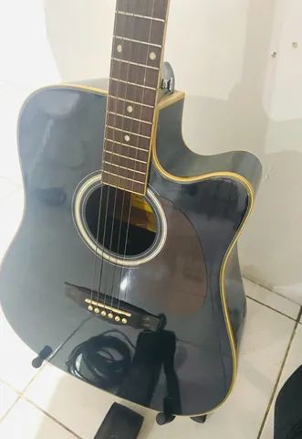 Violão Folk elétrico Di Giorgio Genesis azul 