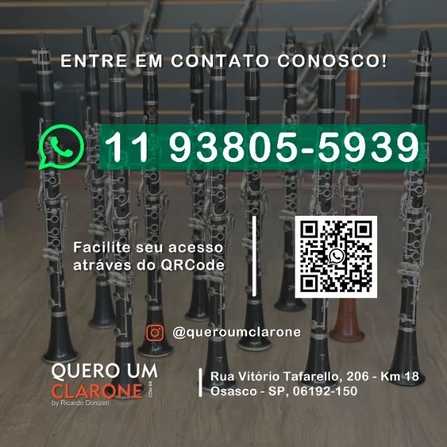 Clarinete Schieffer Schcl-001e - Novo - aceito trocas - parcelamos 18x (consultar) - Foto 2