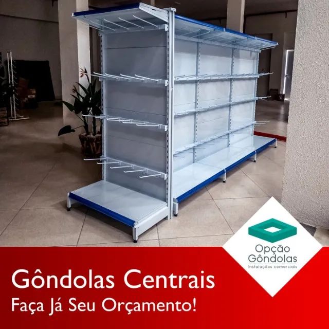 Gôndolas e Prateleiras Novas.