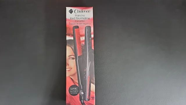 Prancha Red Tourmaline Ceramic Red Slim PAC164 Cadence Bivolt  - Foto 4