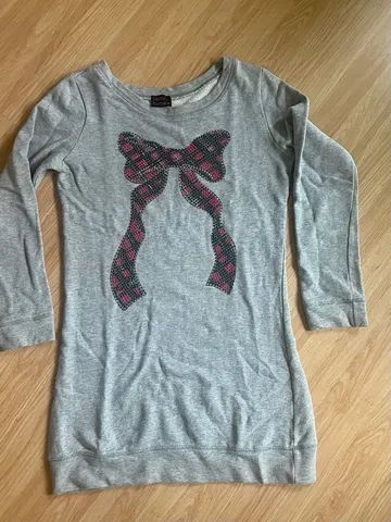 Blusa de moletom alongada - P - Foto 4