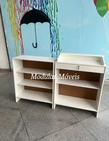 Balcão Caixa + Balcão Atendimento Ripados - MDF - Foto 2