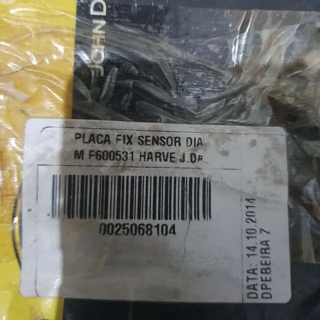 John deere equipamentos placa suporte sensor nova original F600531 - Foto 2