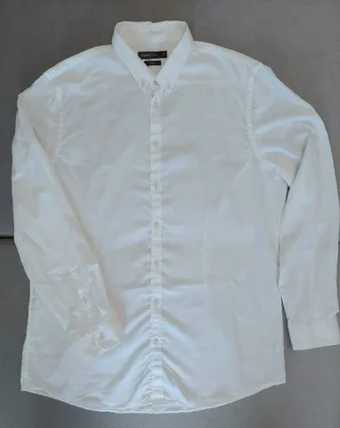 Camisa Social Branca Masculina Tamanho GG (43)