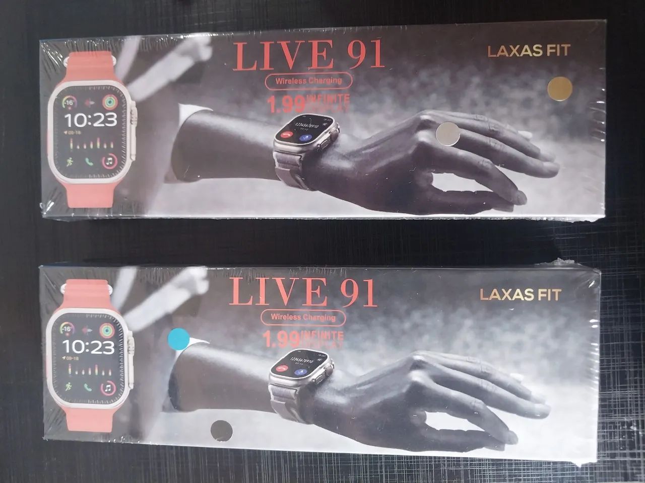 Smartwatch LIVE 91 - Tela grande, bateria de longa duração!