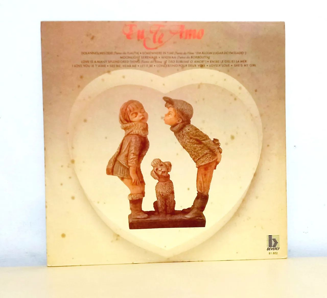 Antigo Disco de Vinil - Eu Te Amo (1987)