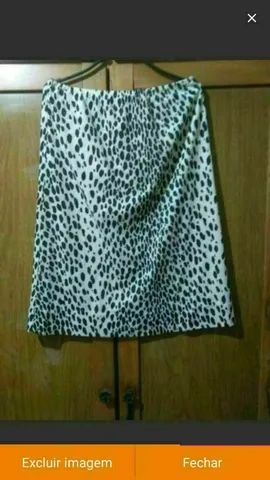Conjunto de saia estampa animal print  - Foto 2