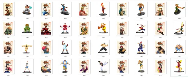 Street Fighter Figuras de Coleção Completa
