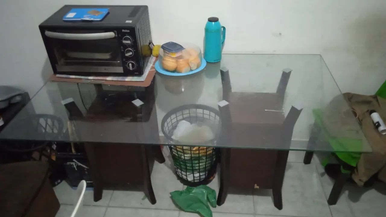 Mesa de vidro com tampo de vidro - Foto 2