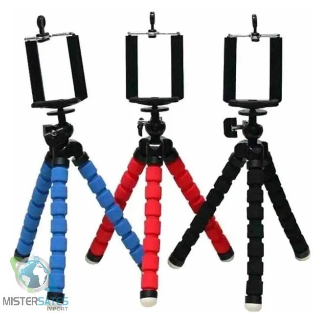 Tripé Flexível Articulado Suporte Celular Selfie COLORIDO - COD 543