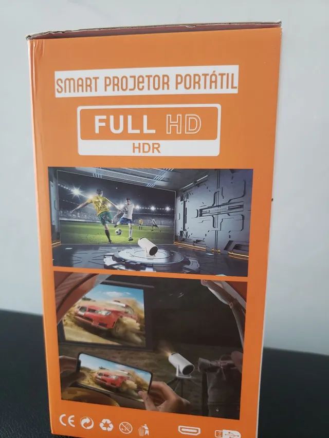 Projetor mini 180 graus full hd - Foto 3