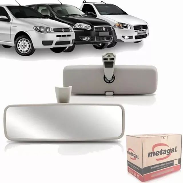 Espelho Interno Fiat Siena 2004 à 2010 - Original Metagal