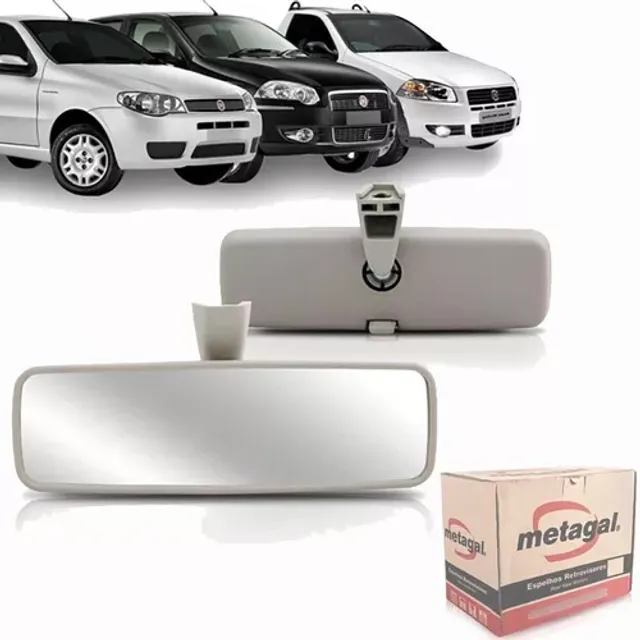 Espelho Interno Fiat Siena 2004 à 2010 - Original Metagal