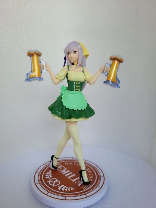 Emilia Oktoberfest Re-zero Sega Original Japonês Perfeito estado - Foto 5