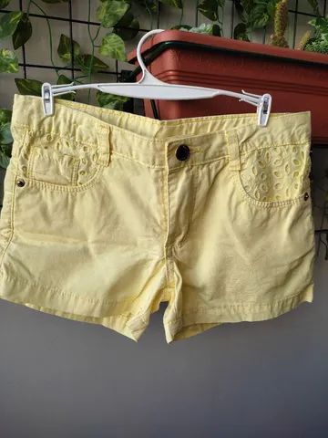 Short amarelo Renner tamanho 12 valor R$ 30,00