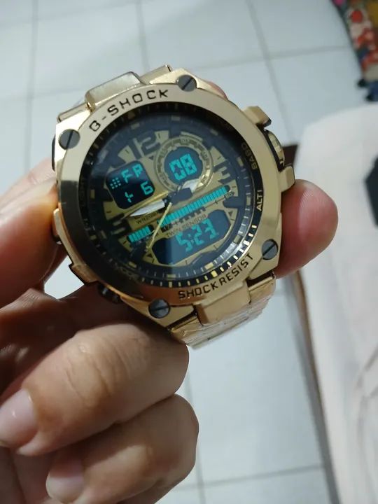 Relógio Masculino Dourado G SHOCK - Foto 3