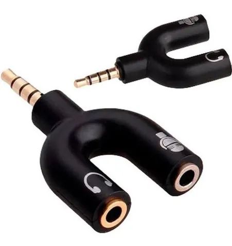 Adaptador Duplo Splitter P2xP3 3,5mm