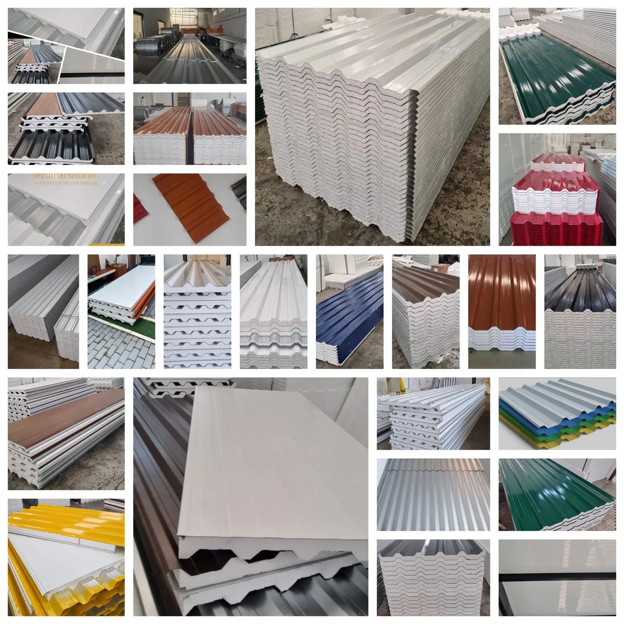 Telhas de Aço Sanduíche em Promoção 