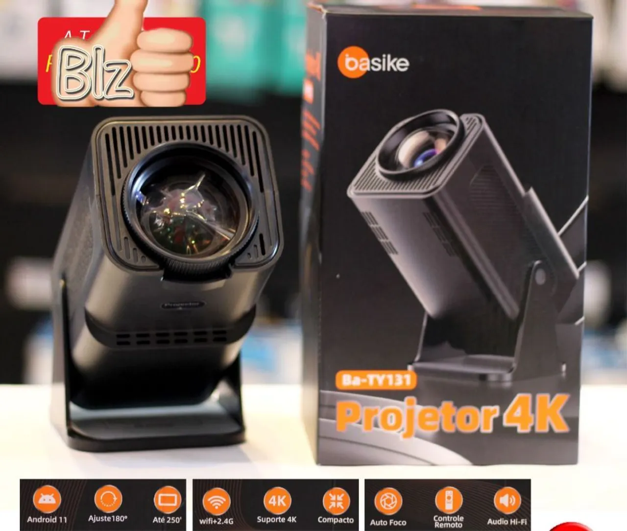 Projetor 4K Basike BA-TY131