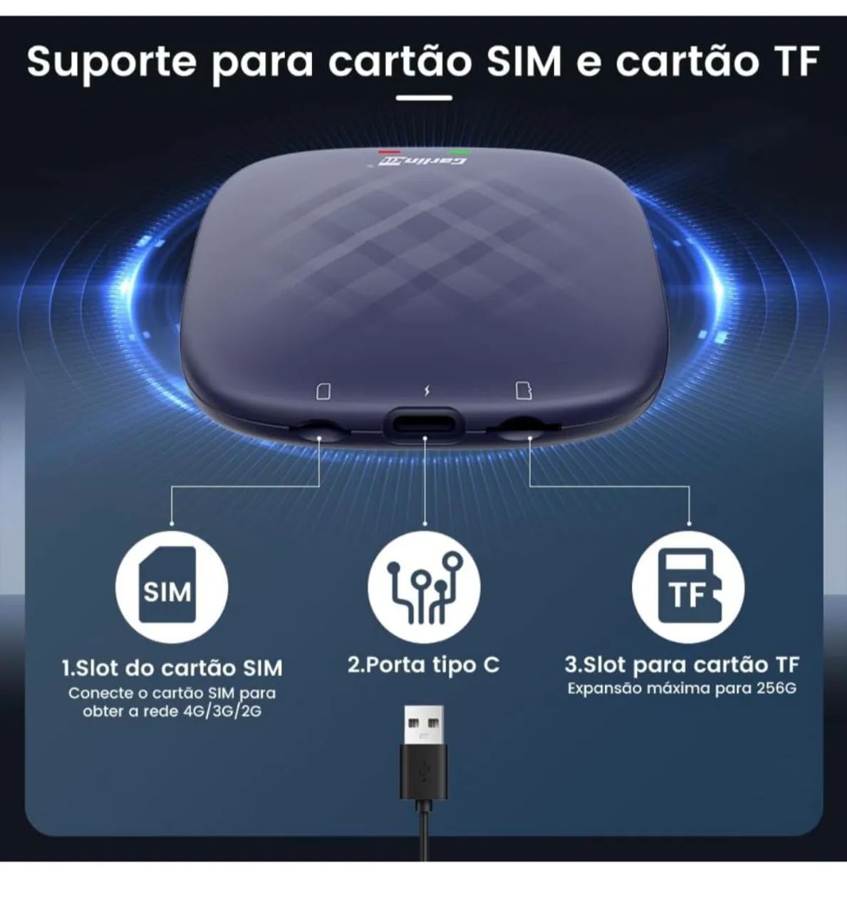 Carplay Streaming Box Carlinkt Android 13 4/64BG - Foto 3