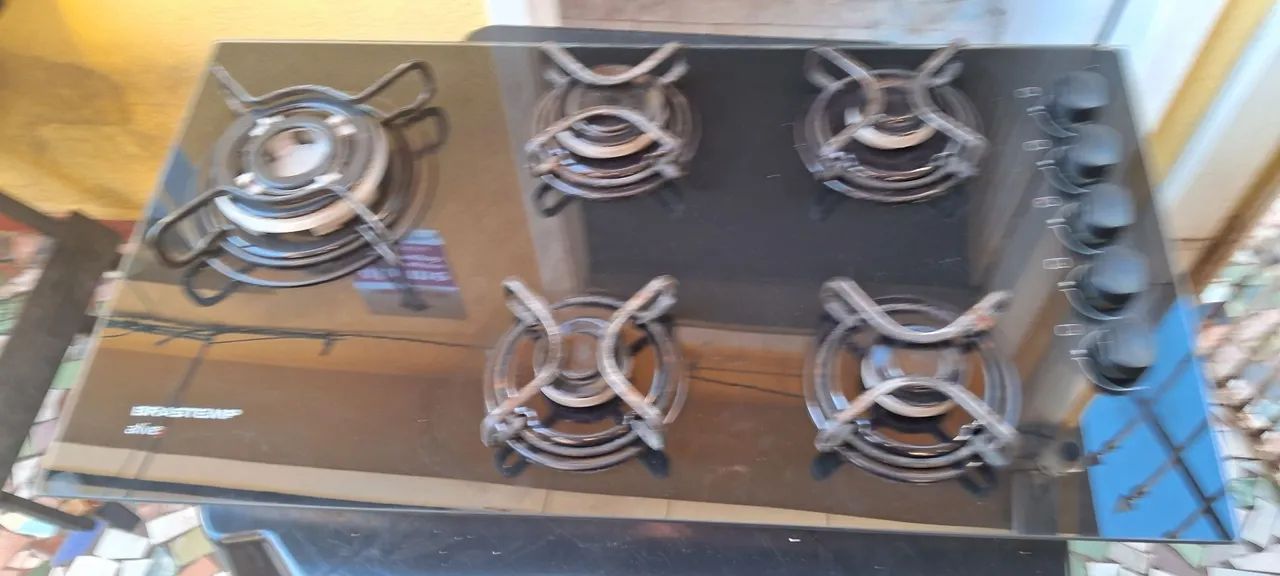 Cooktop 5 bocas  Brastemp 