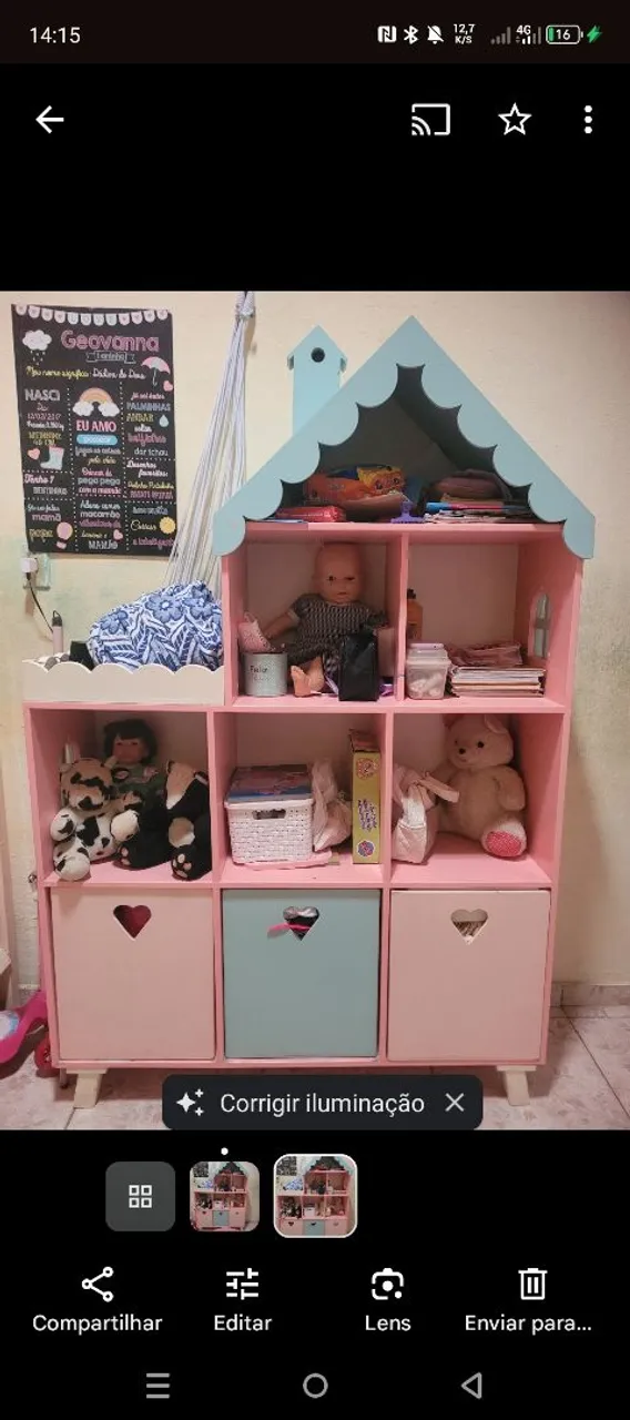 Armário de Brinquedos Infantil