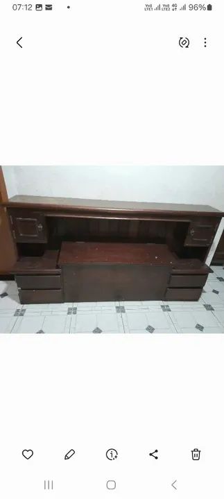 Cabeceira de cama de solteiro - Com Gavetas