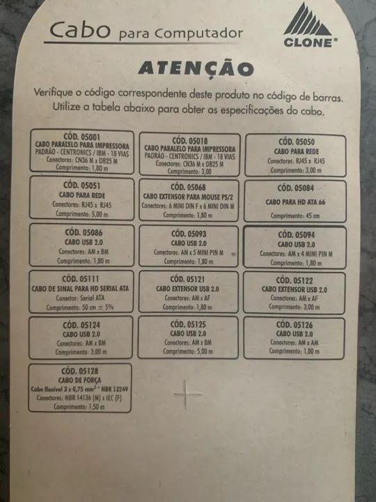 Cabo para Computador Clone - Foto 4