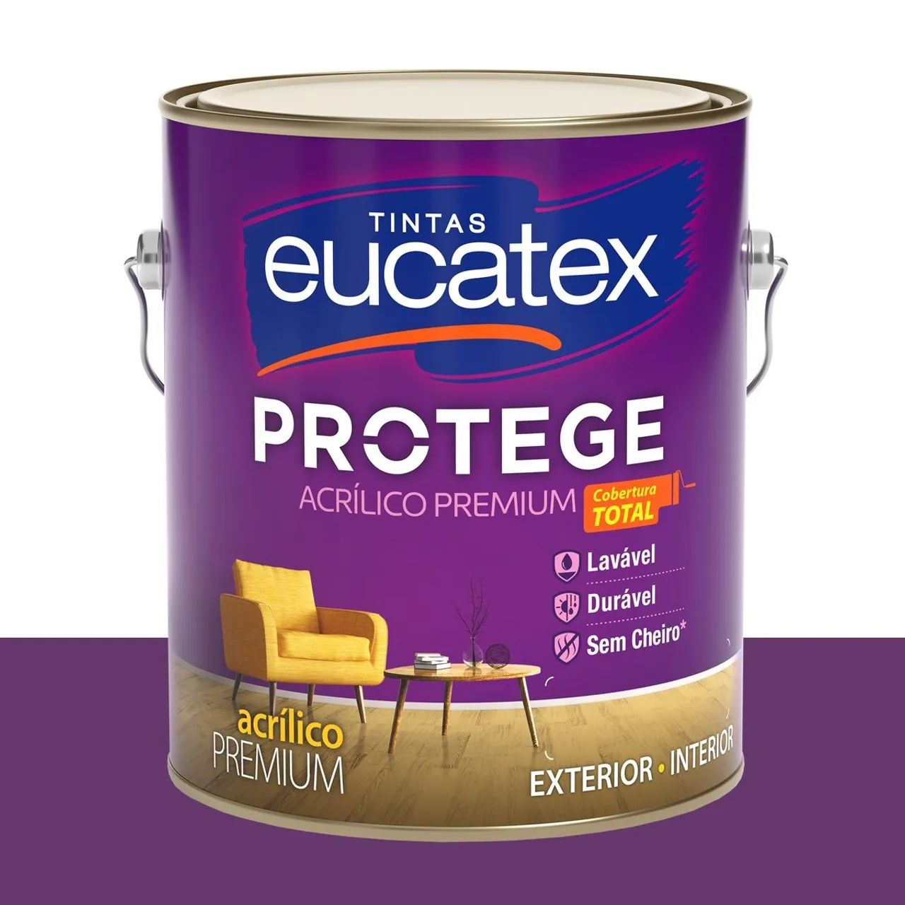 Tinta Acrílica Acetinada Eucatex Vinho Quente 3,2 L