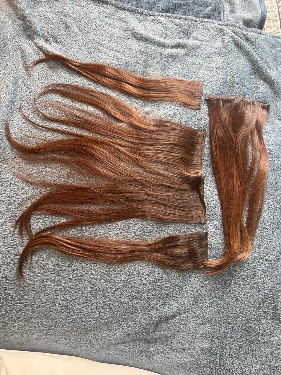 Cabelo humano natural 50 cm na tela  - Foto 4