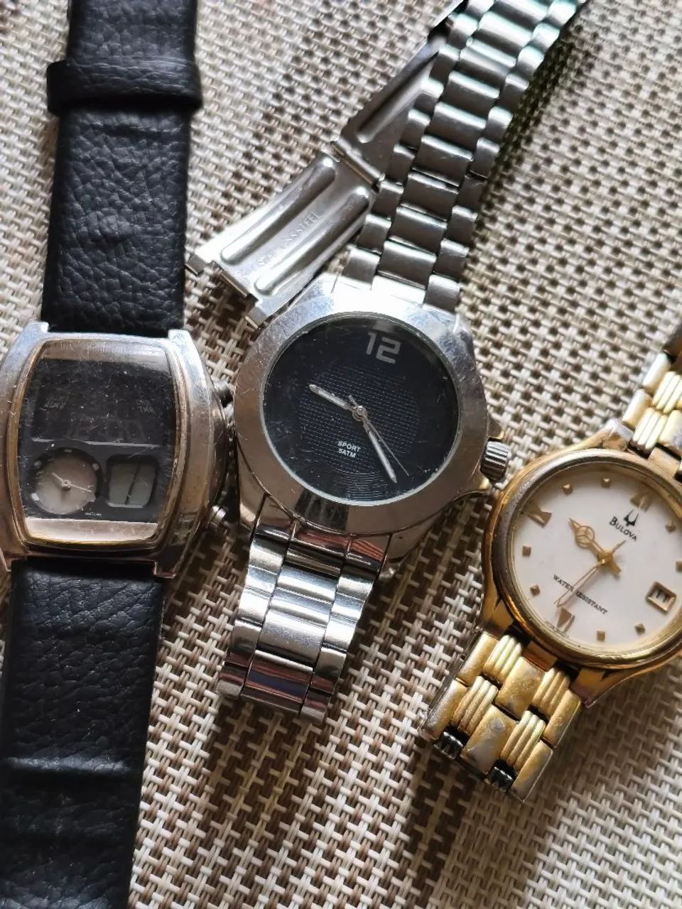 Lote de 3 relógios original leia descrição 