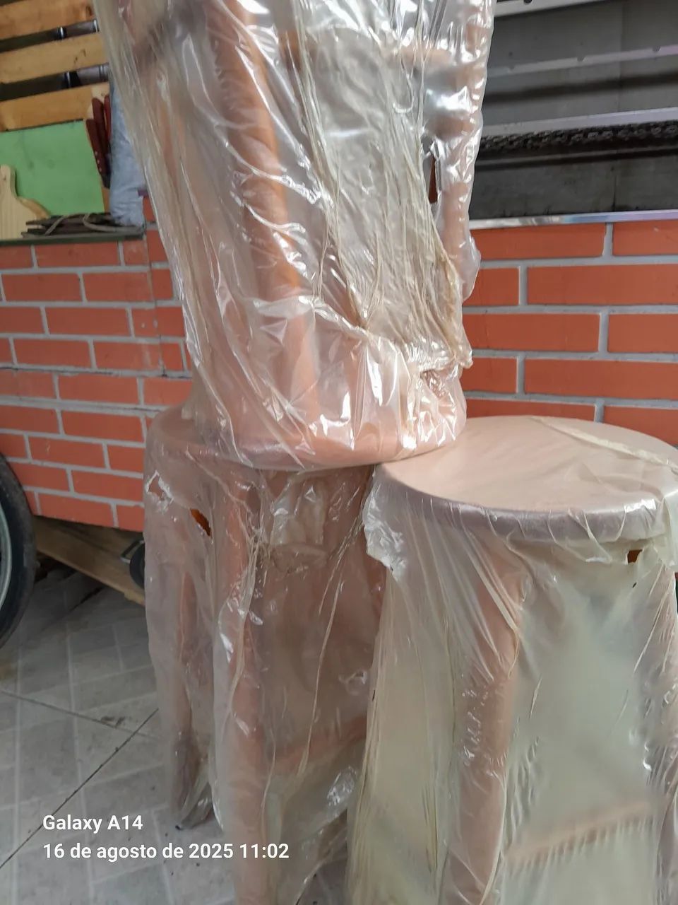 Conjunto de banquetas para área externa