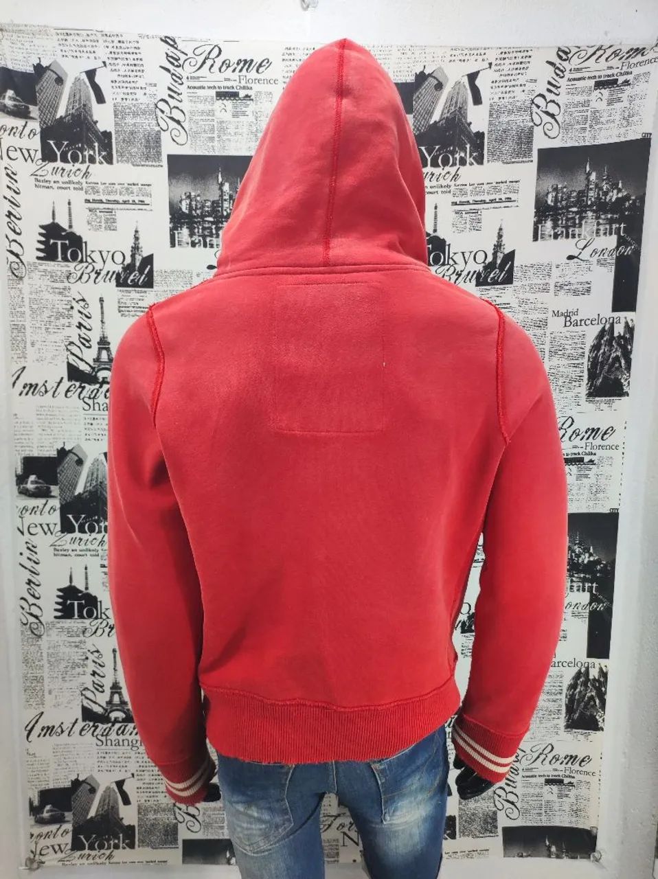 Moletom Abercrombie e Fitch Tam M Cód 4482 Usado/Original  - Foto 5