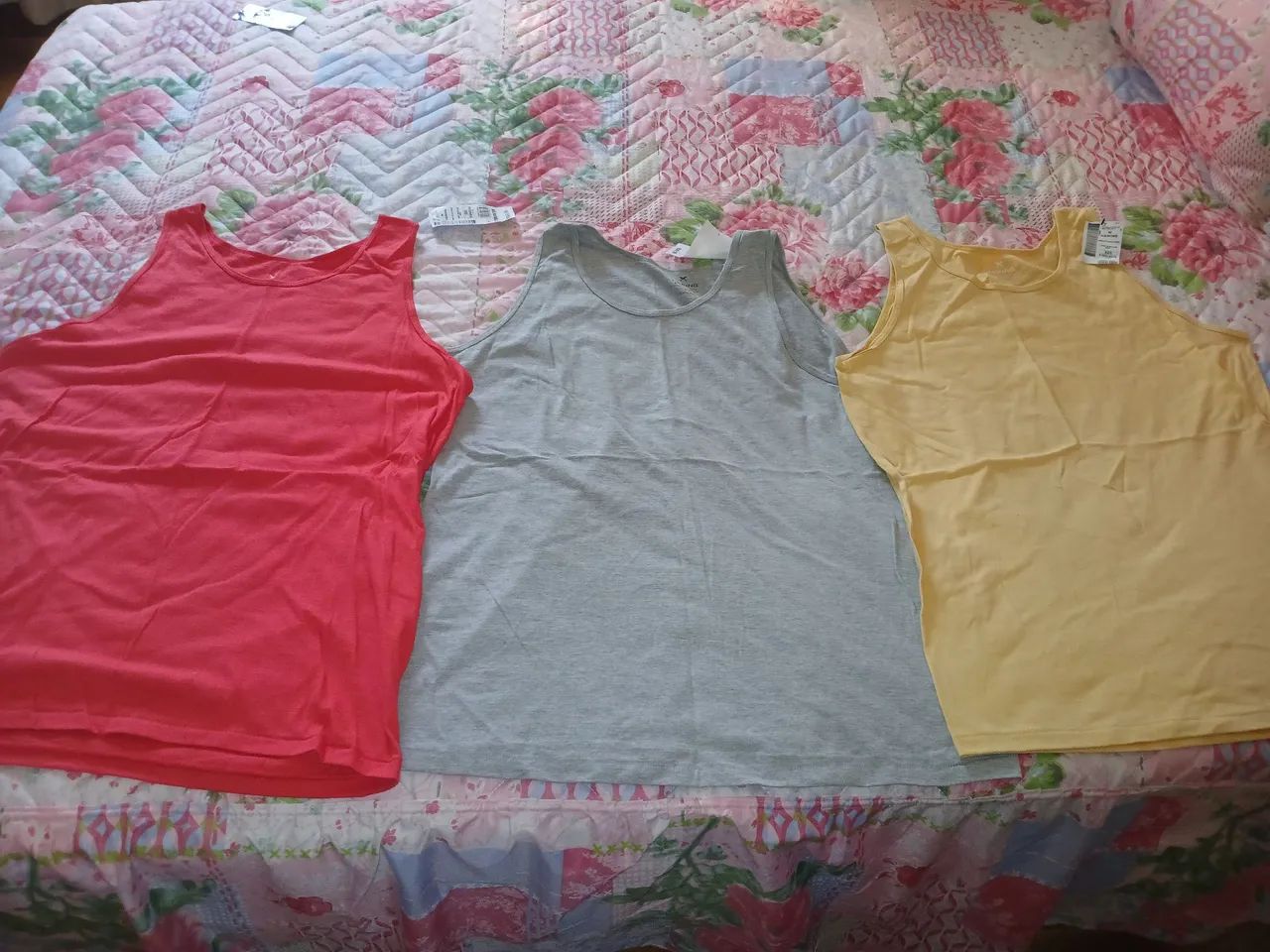 kit com 3 regatas, slim tamanho xxg