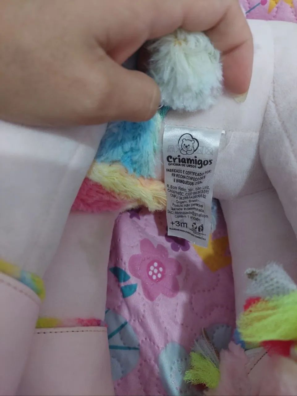 Unicórnio de pelúcia com patins marca Criamigos - Foto 3