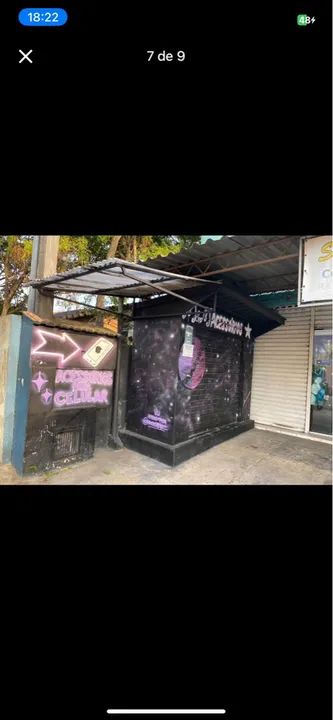 Banca para comércio com luz ao lado de mercado - Foto 6