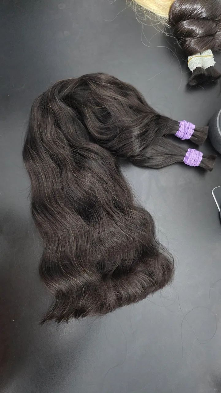 CABELO HUMANO LEGÍTIMO 65CM. TEMOS OUTRAS MEDIDAS.  - Foto 2