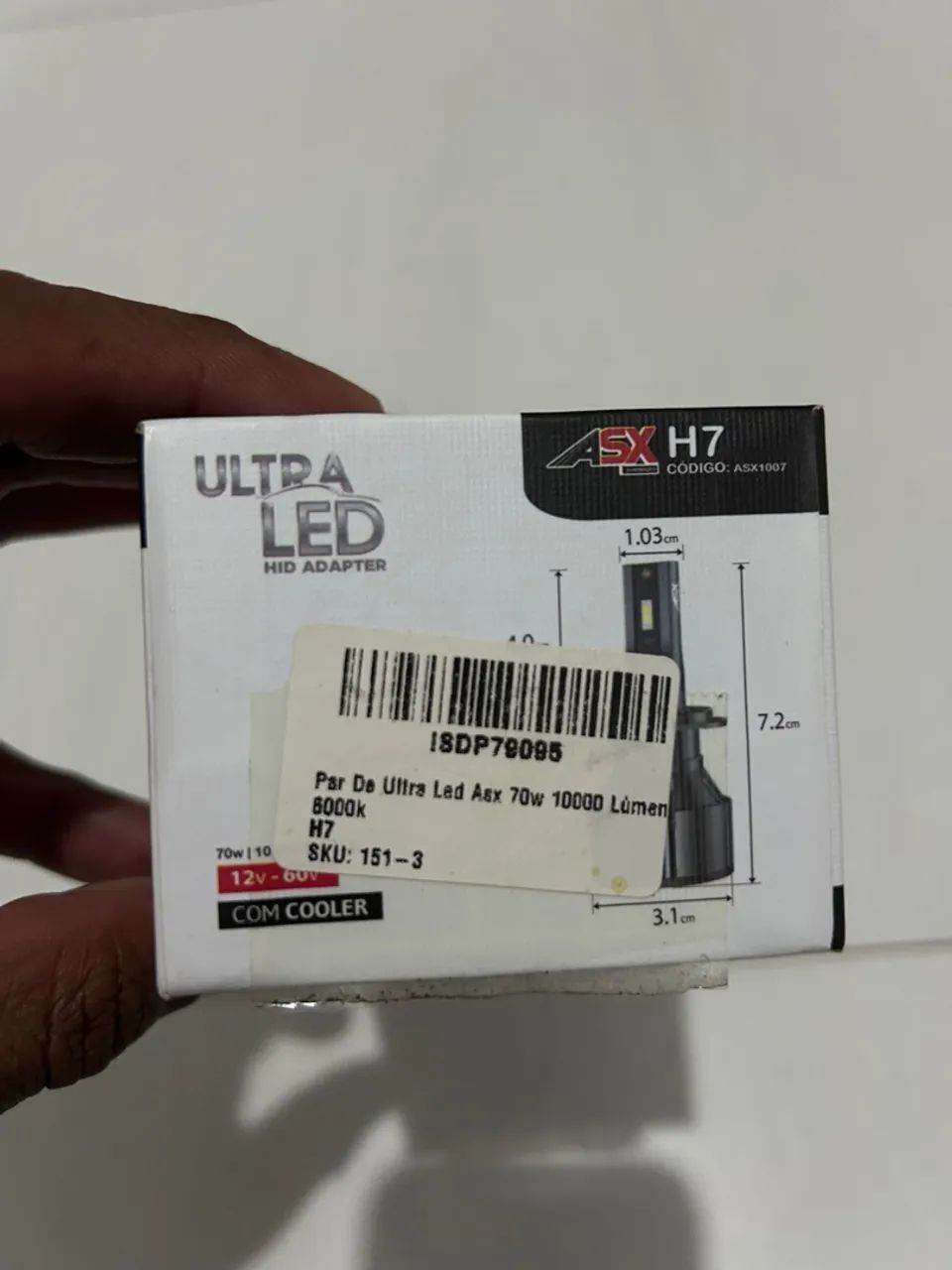 Lâmpadas LED H7 Ultra ASX Iluminação - Foto 3