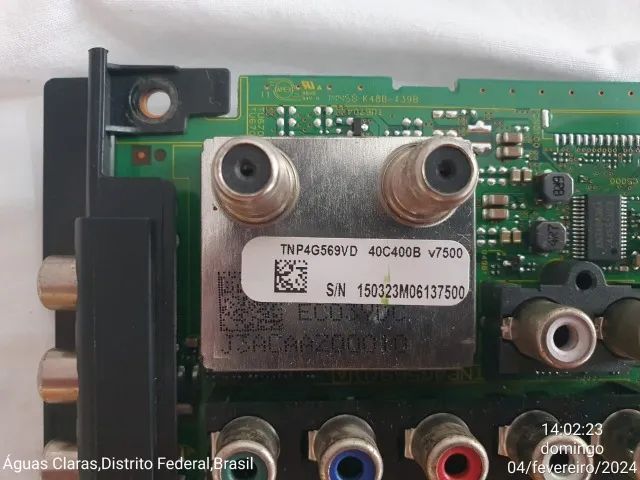 Placa Principal Panasonic Tc-40c400b  Tnp4g569vd e outros componentes - Foto 4