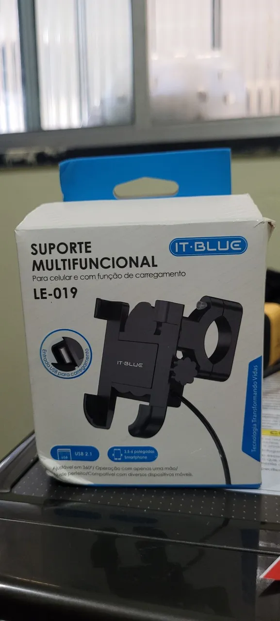 Suporte Multifuncional p/ Celular com Carregamento IT-BLUE LE-019