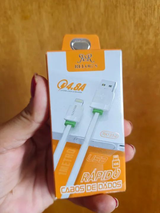 Cabo USB para Iphone Celular - Carga Rápida - Foto 2