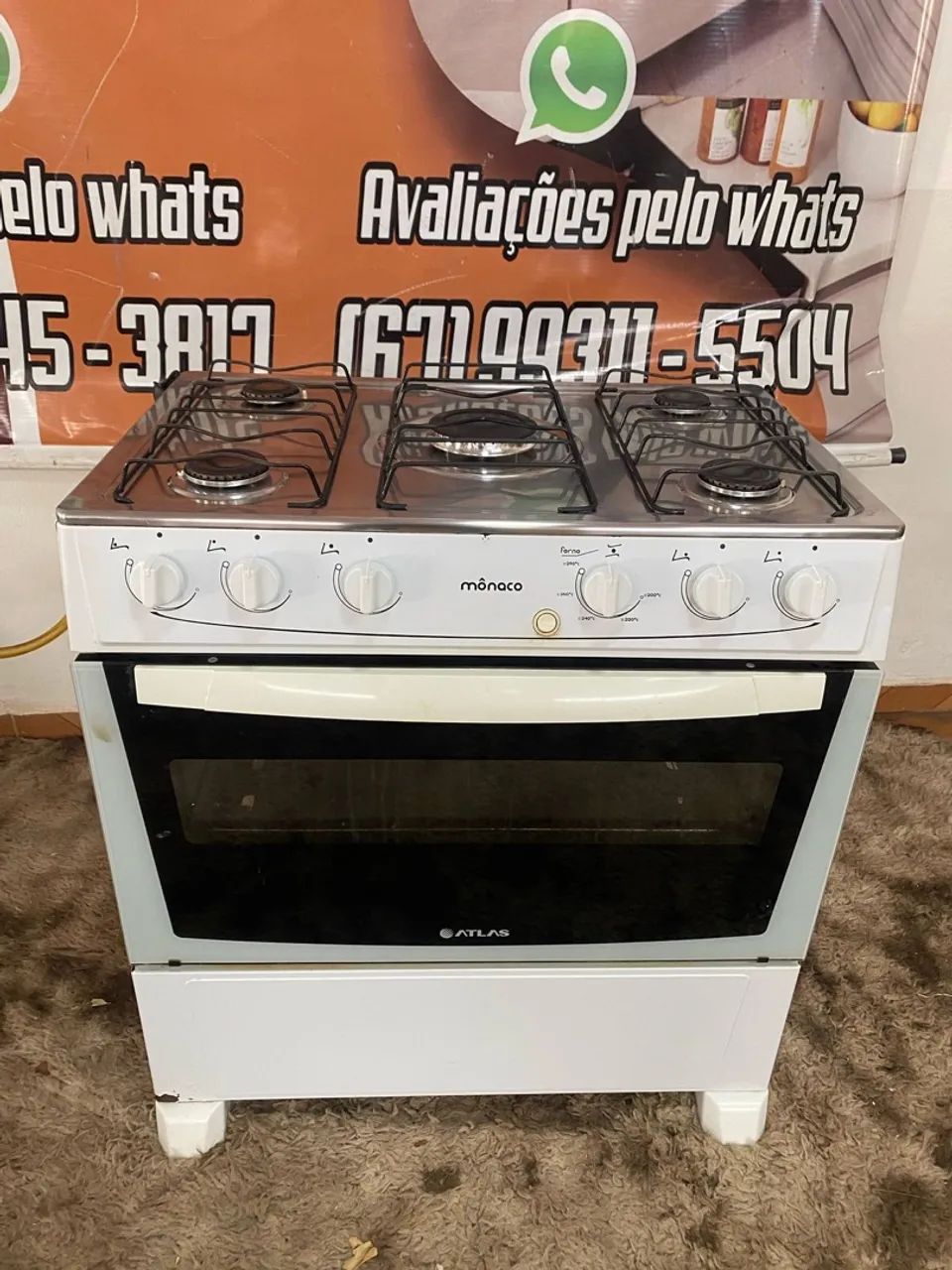 Fogão atlas Mônaco 5 bocas (entrego) - Foto 2