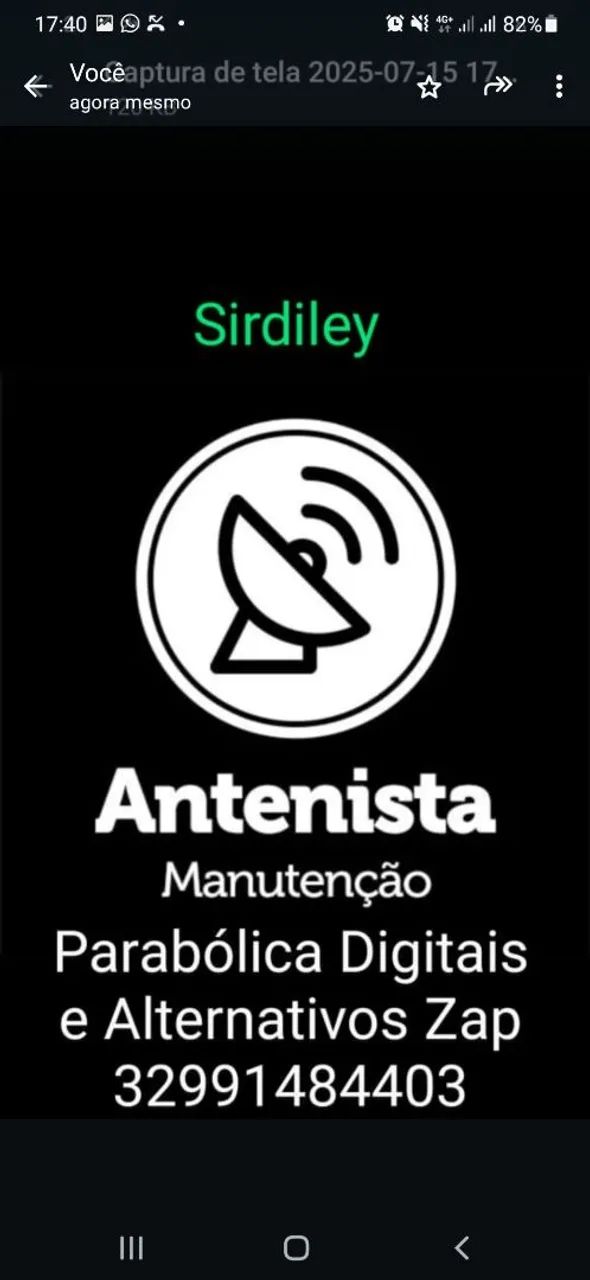 Instalação de antena 