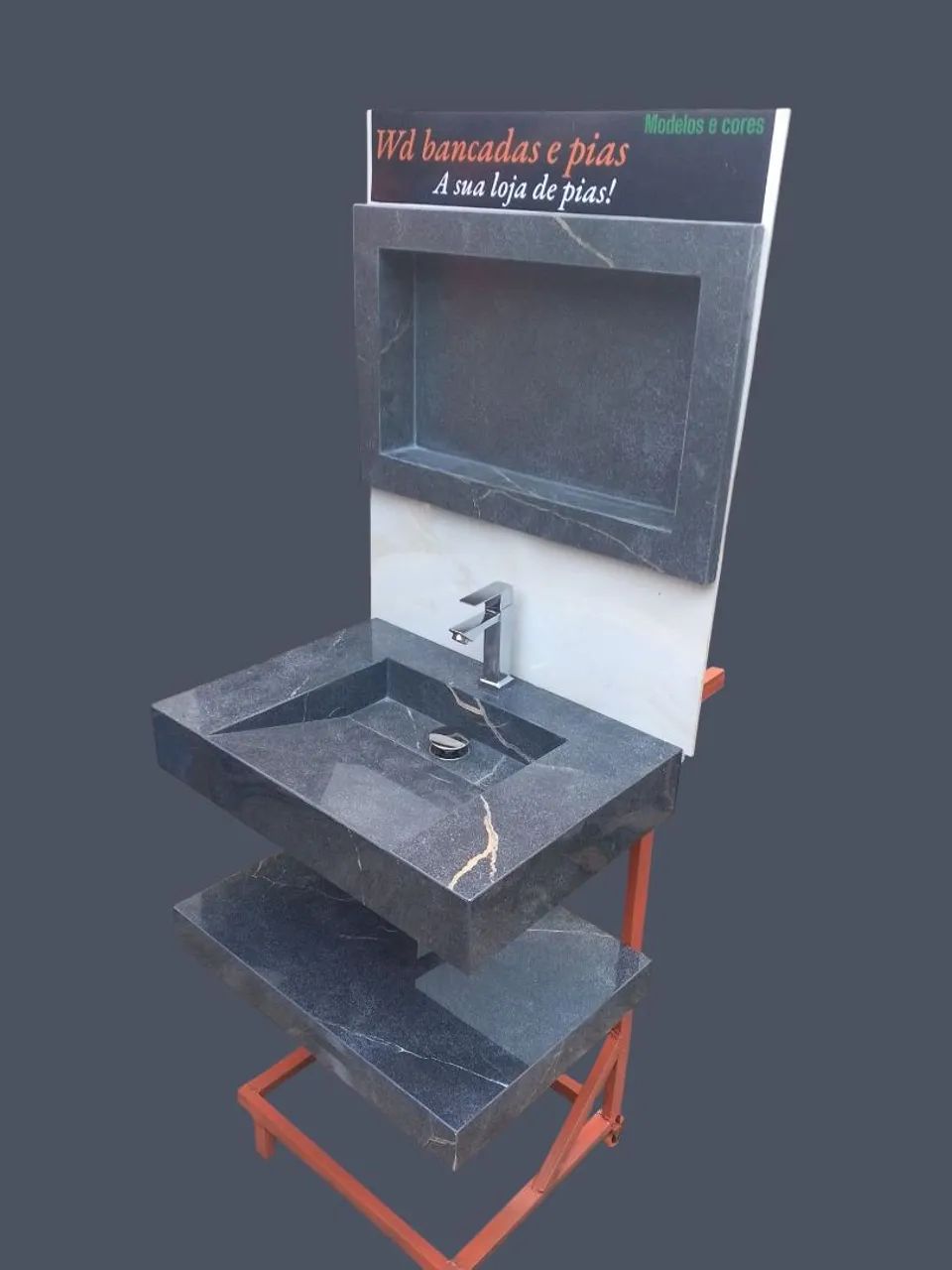 Pia de porcelanato kit completo leiia o anúncio 