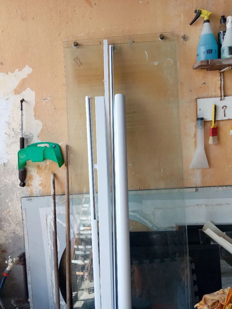 White Aluminum Bathroom Enclosure64717311198851120