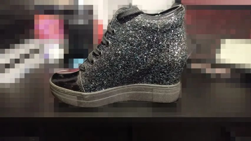 Coturno com mini salto em glitter  - Foto 3