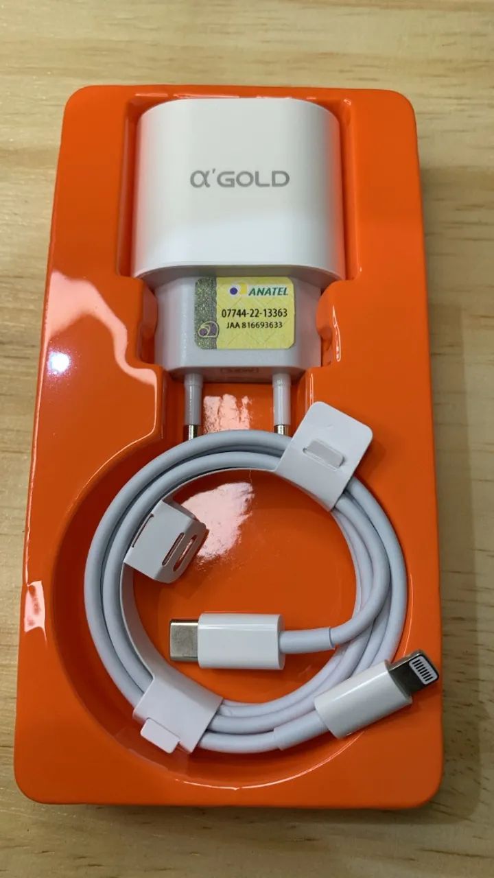 Kit de carregamento Fonte Tipo C e cabo de 30W AGOLD - Foto 2