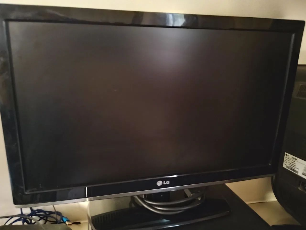 Tv lg 22 lcd entrada hdmi usb componente vga ideal games retro - Foto 5