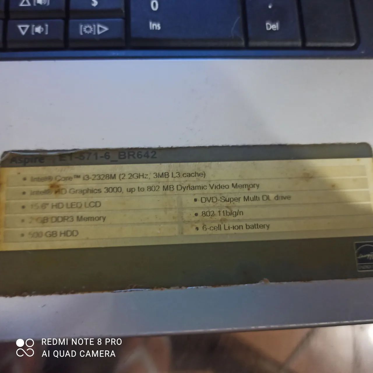 Notebook Acer Aspire E1-571-6_BR642