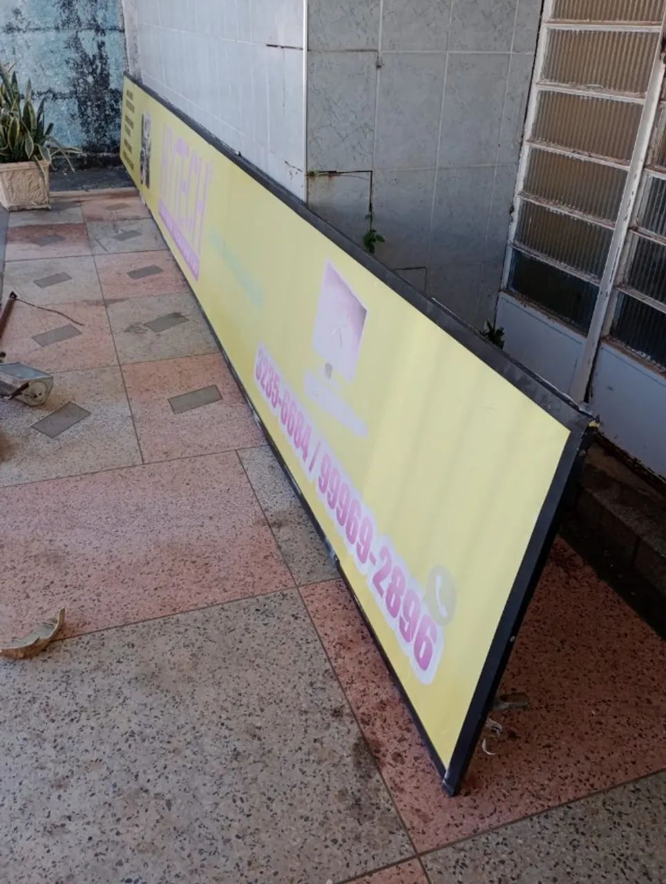 Estrutura para fachada para propaganda 7,44 X 0,84 - Foto 3